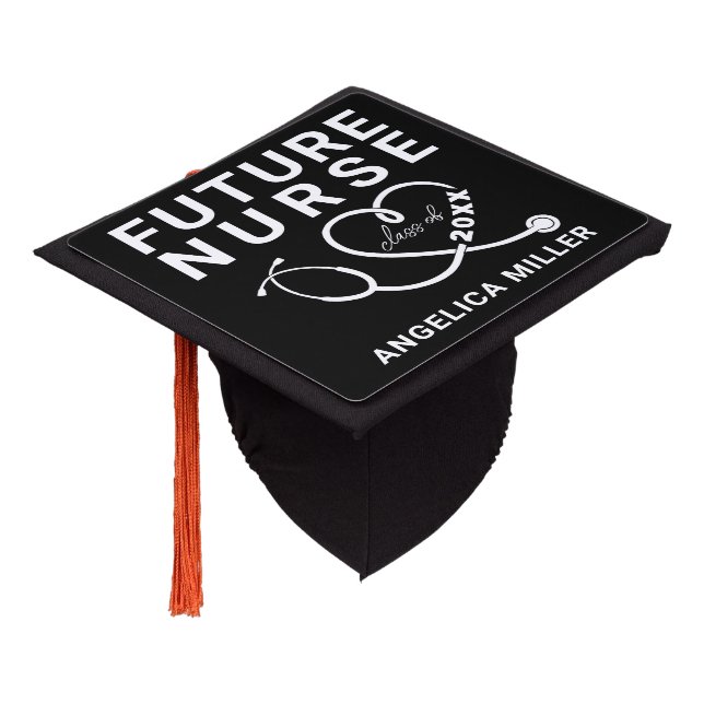 Future Nurse Graduation Cap Topper (Angled)