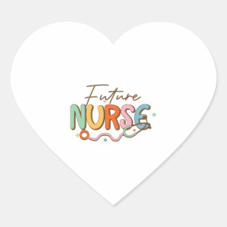Future Nurse      Heart Sticker