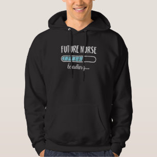 Future Nurse Loading Family Friends Humor Trendy P Hoodie