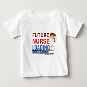 Future Nurse Loading Funny First Birthday Party Baby T-Shirt
