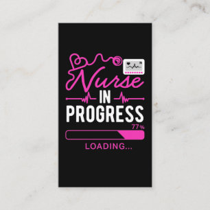 Future Nurse Loading Funny Nursing Business Card