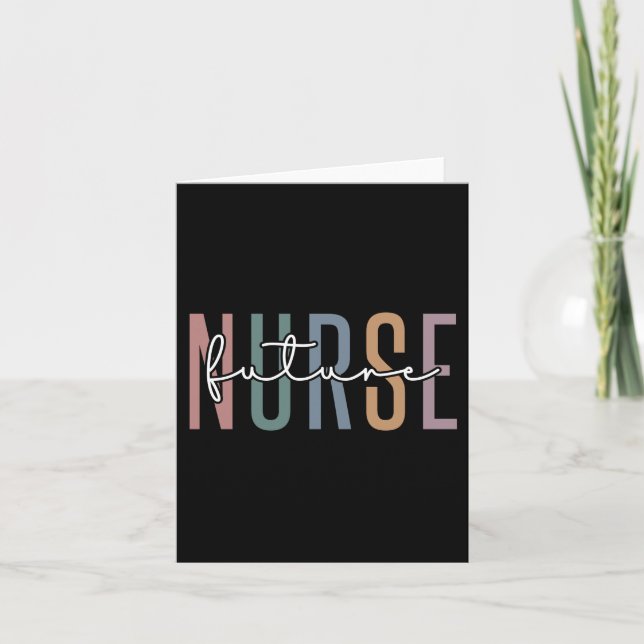 Future Nurse | Nurse in training gifts Card (Front)