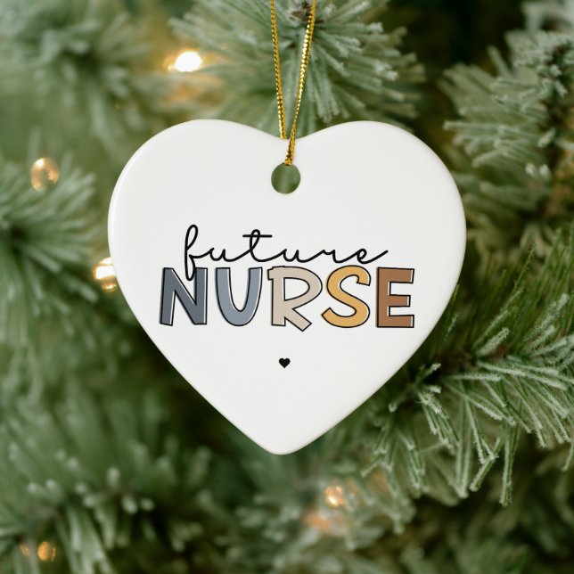 Future Nurse | Nursing School Student Gift Ceramic Ornament (Tree)