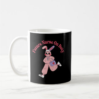 Future Nurse On Duty Cute Bunny Coffee Mug