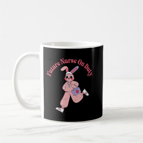 Future Nurse On Duty Cute Bunny Coffee Mug