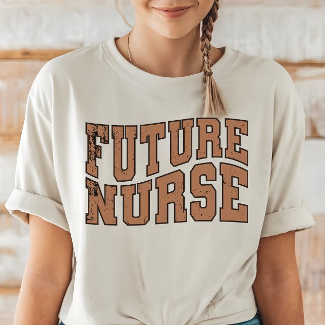 Future nurse shirt, Nursing Student Graduation  T-Shirt (future nurse shirt, graduation gift, nursing student shirt, nurse gift, brown coquette bow, )