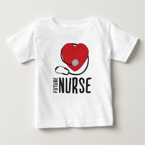 Future Nurse Soon to be Nurse Art Registered Nurse Baby T_Shirt