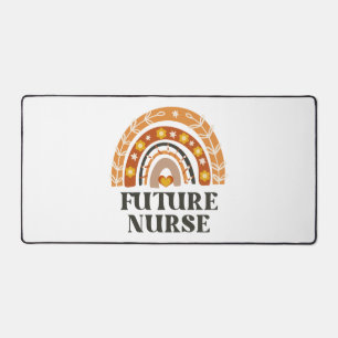 Future Nurse Vintage Rainbow Desk Mat