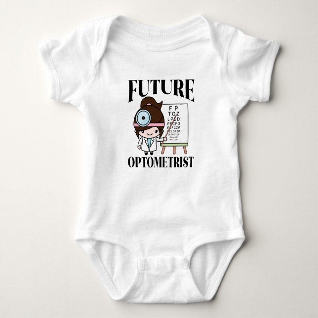Future Optometrist Baby Bodysuit (Front)