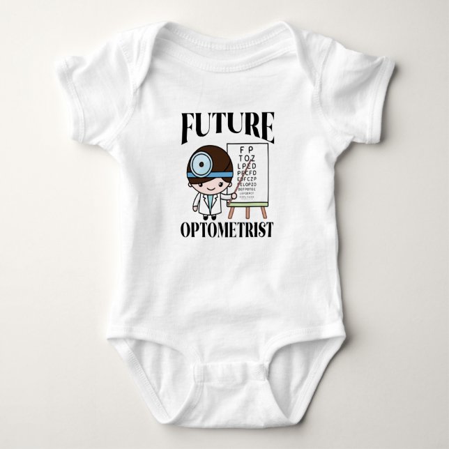 Future Optometrist Baby Boy Baby Bodysuit (Front)