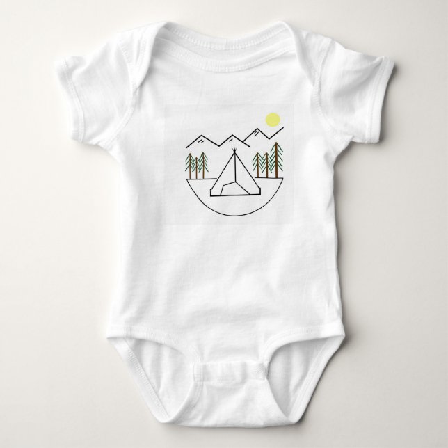 Future Outdoorsman Onsie for your Petite Baby Bodysuit (Front)