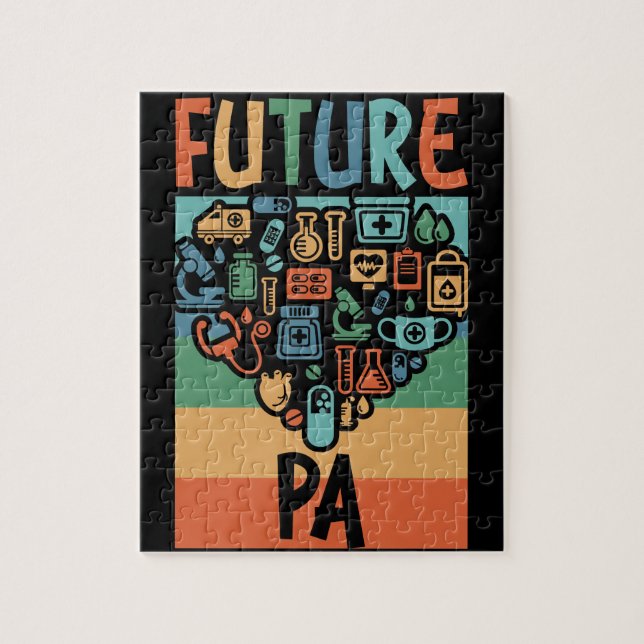 Future PA Student Funny Physician Assistant Gift  Jigsaw Puzzle (Vertical)