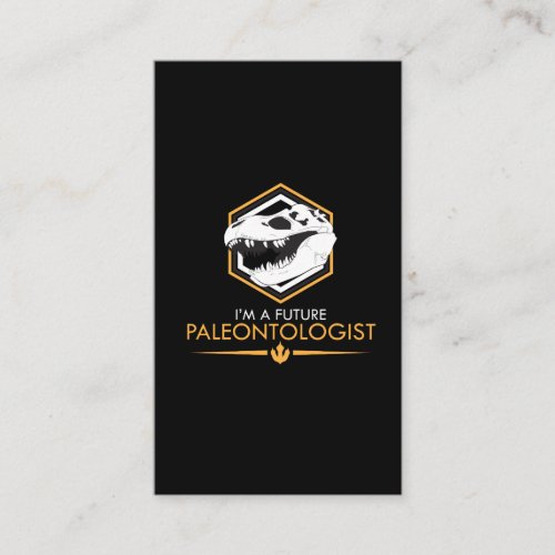 Future Paleontologist _ Dinosaur Skull Dino Gift Business Card