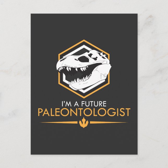 Future Paleontologist - Dinosaur Skull Dino Gift Postcard (Front)