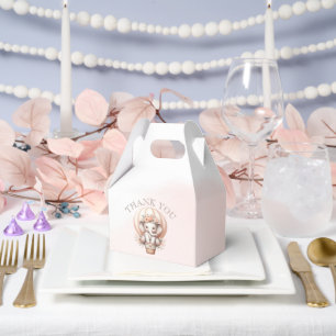 Future Papa Baby Shower Peach Elephant Favor Boxes