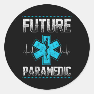 Future Paramedic Student Classic Round Sticker