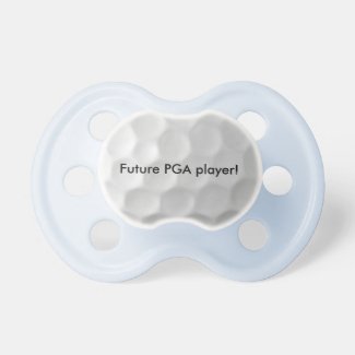 Future PGA player baby pacifier