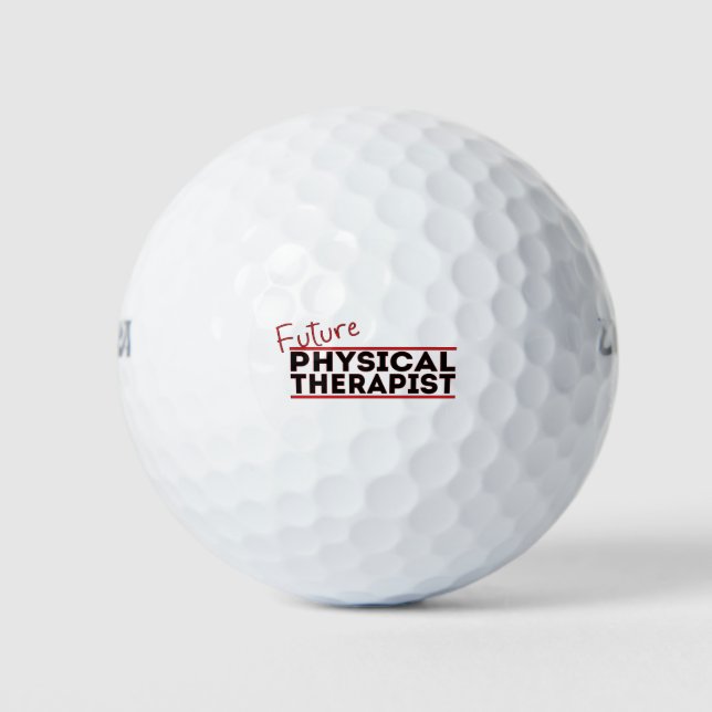 Future Physical Therapist Golf Balls (Front)