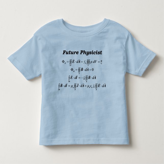 Future Physicist - Light & Atom Physics for Kids Toddler T-shirt (Front)