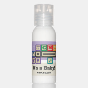 Future Physicist's Blocks Travel Bottle Favors Hand Lotion