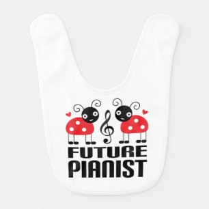 Future Pianist personalized bib