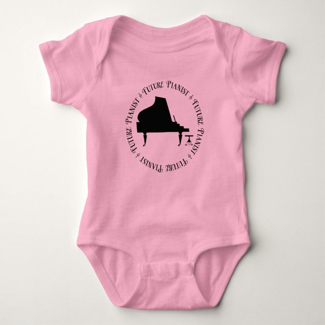 Future Pianist Piano Baby Tee (Front)