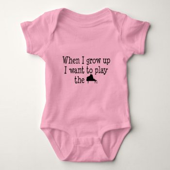 Future Piano Player Baby Bodysuit by madconductor at Zazzle