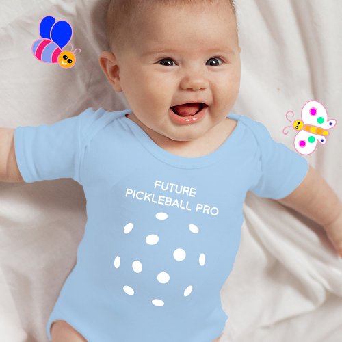 Future Pickleball PRO blue Baby Bodysuit