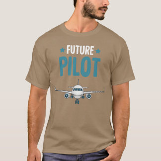 Future Pilot Airplane Plane Boysoddler friend T-Shirt