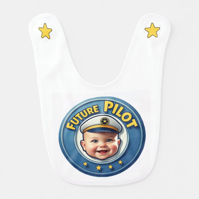 " FUTURE PILOT " BABY BIB (Front)