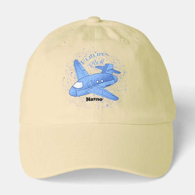 Future Pilot Blue Airplane  hat (Front)