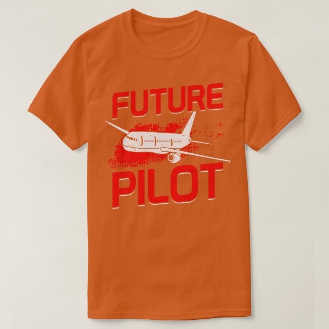 Future Pilot Flight School Chief Aviator Gift  T-Shirt (Design Front)