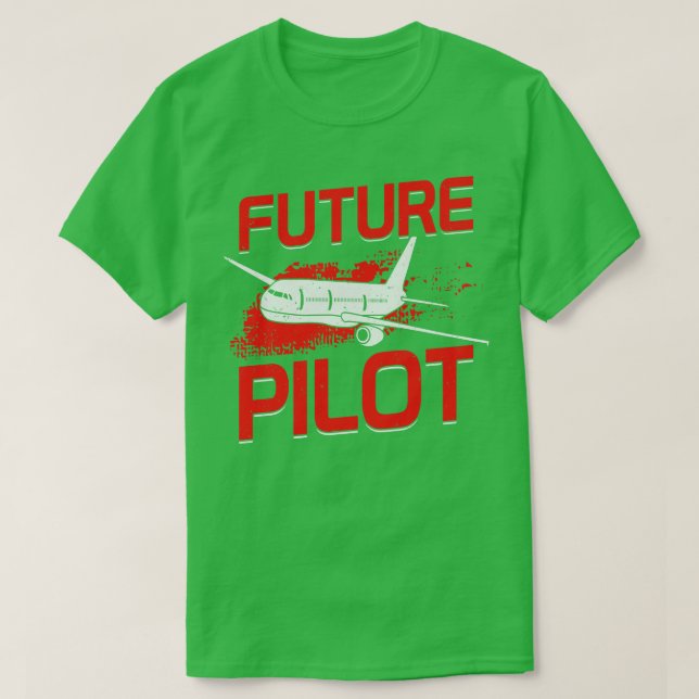 Future Pilot Flight School Chief Aviator Gift T-Shirt (Design Front)