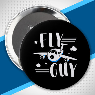 Future Pilot - Flying With Kids - Airplane Lover Button