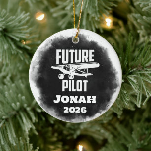 Future Pilot Graduation  Ceramic Ornament