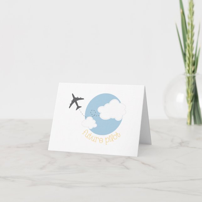 Future Pilot Letterpress Thank You Card (Front)