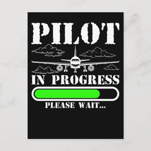 Future Pilot Loading Airplane Funny Pilot Postcard