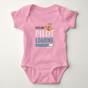 Future Pilot Loading Funny Personalized Unisex Baby Bodysuit