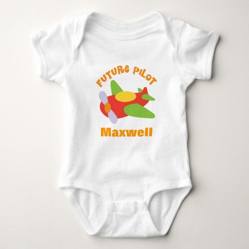 Future Pilot Personalized Baby Bodysuit