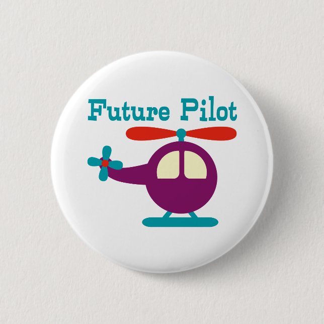 Future Pilot Pinback Button (Front)