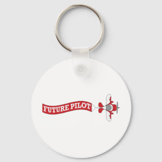 Future Pilot - Plane with Banner Keychain
