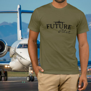 Future Pilot Student Pilot Aviator Simple Custom T-Shirt