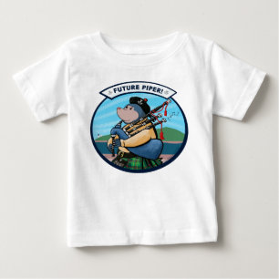 Future Piper Bagpipe Player Pipe Band Baby T-Shirt
