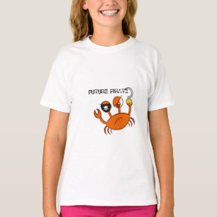 Future Pirate Cute Crab Personalized Birthday gift T-Shirt