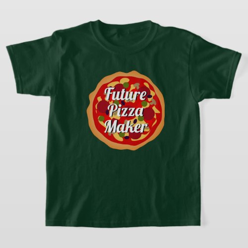 Future Pizza Maker funny italian food kids shirt
