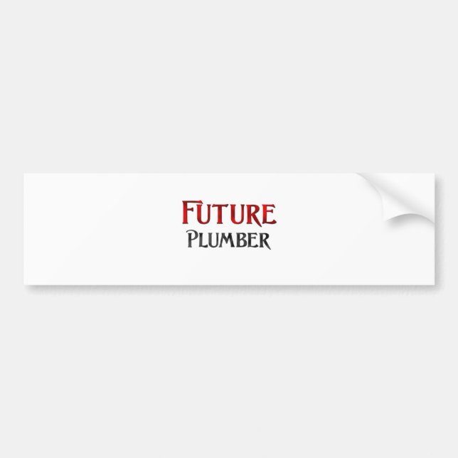 Future Plumber Bumper Sticker (Front)