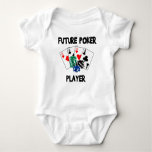 Future Poker Player Baby Bodysuit at Zazzle