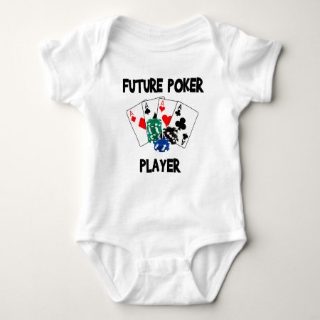 Future Poker Player Baby Bodysuit