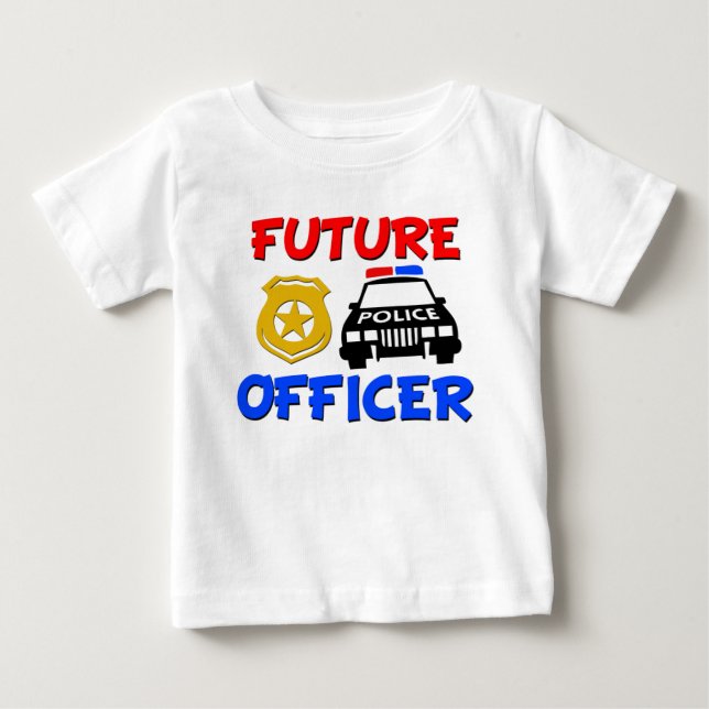 Future Police Officer baby boy shirt (Front)