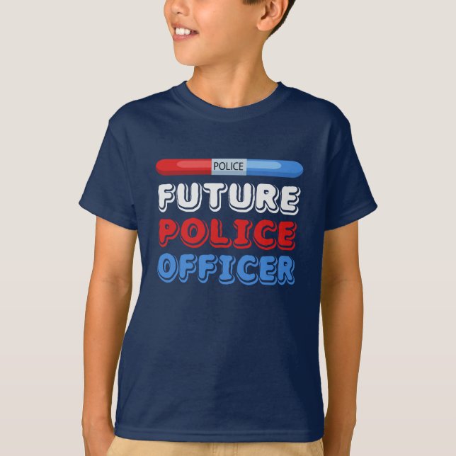 Future Police Officer Boy's T-shirt (Front)